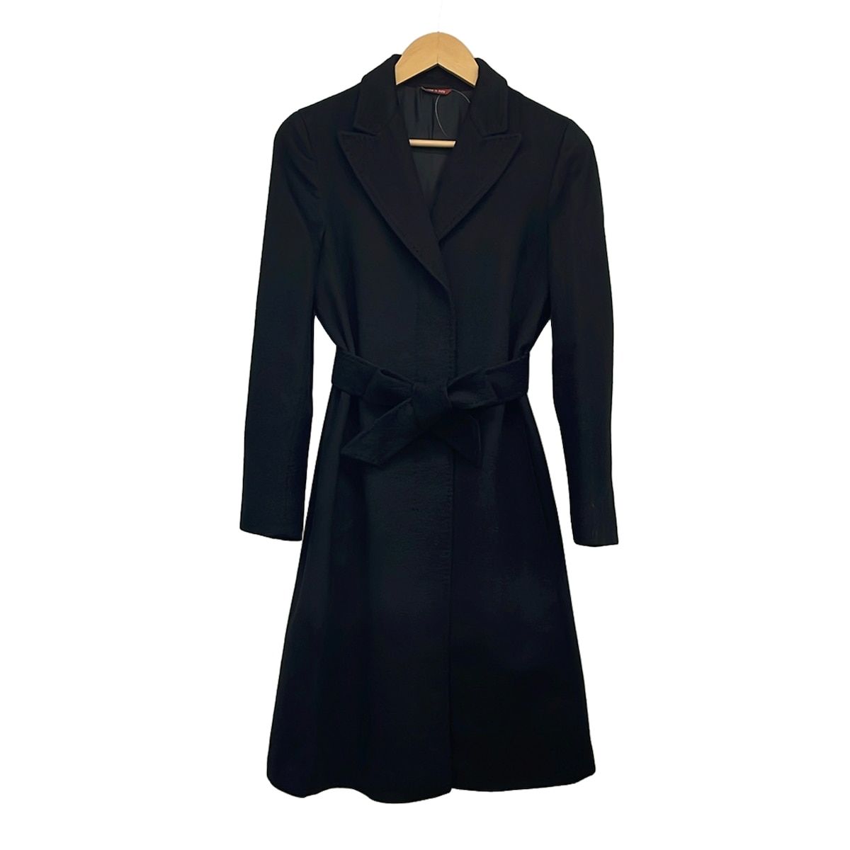 Max Mara Studio Coat 38 Black Cashmere Winter