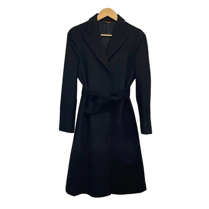 Max Mara Studio Coat 38 Black Cashmere Winter