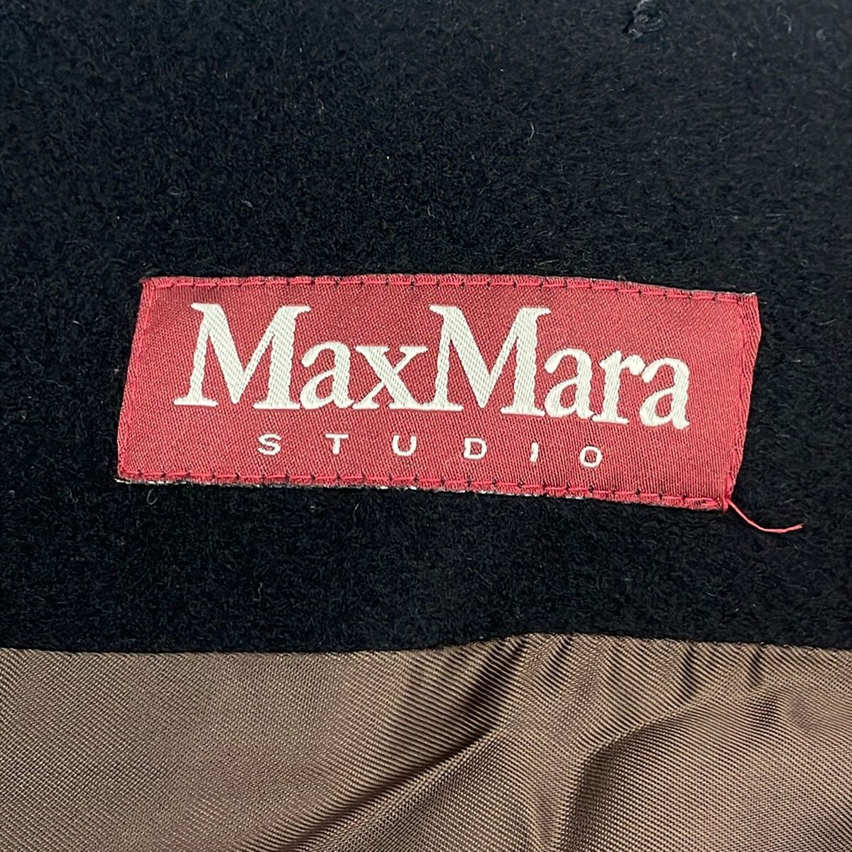 Max Mara Studio Coat 38 Black Cashmere Winter — view 3