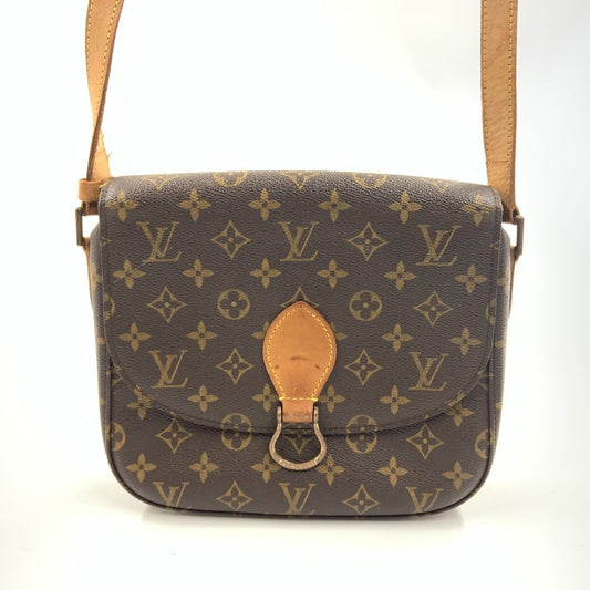 Louis Vuitton Monogram Saint Cloud Shoulder Bag Brown