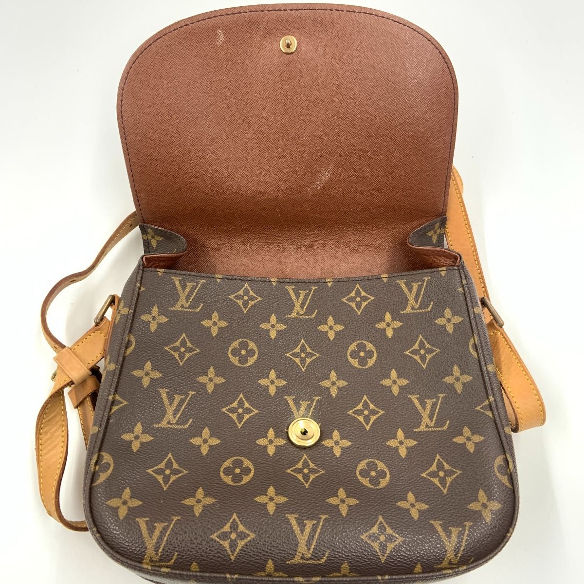 Louis Vuitton Monogram Saint Cloud Shoulder Bag Brown — view 5