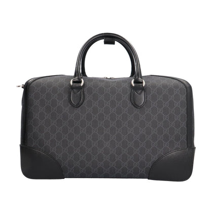Gucci Interlocking Duffle Boston Bag GG Supreme Canvas Black — view 3