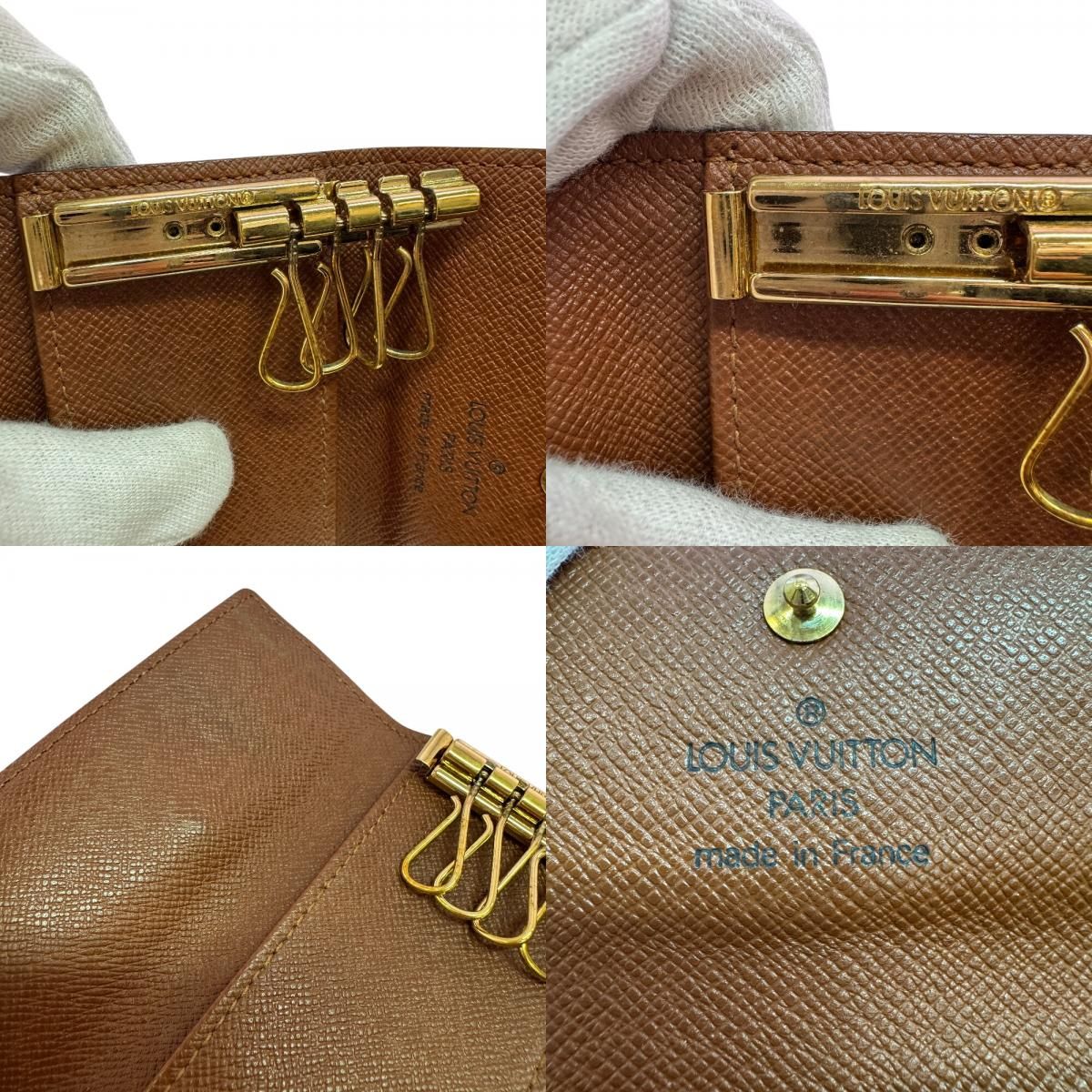 Louis Vuitton 4 Consecutive Logo Multicles 4 Monogram Key Case Key Holder — view 7