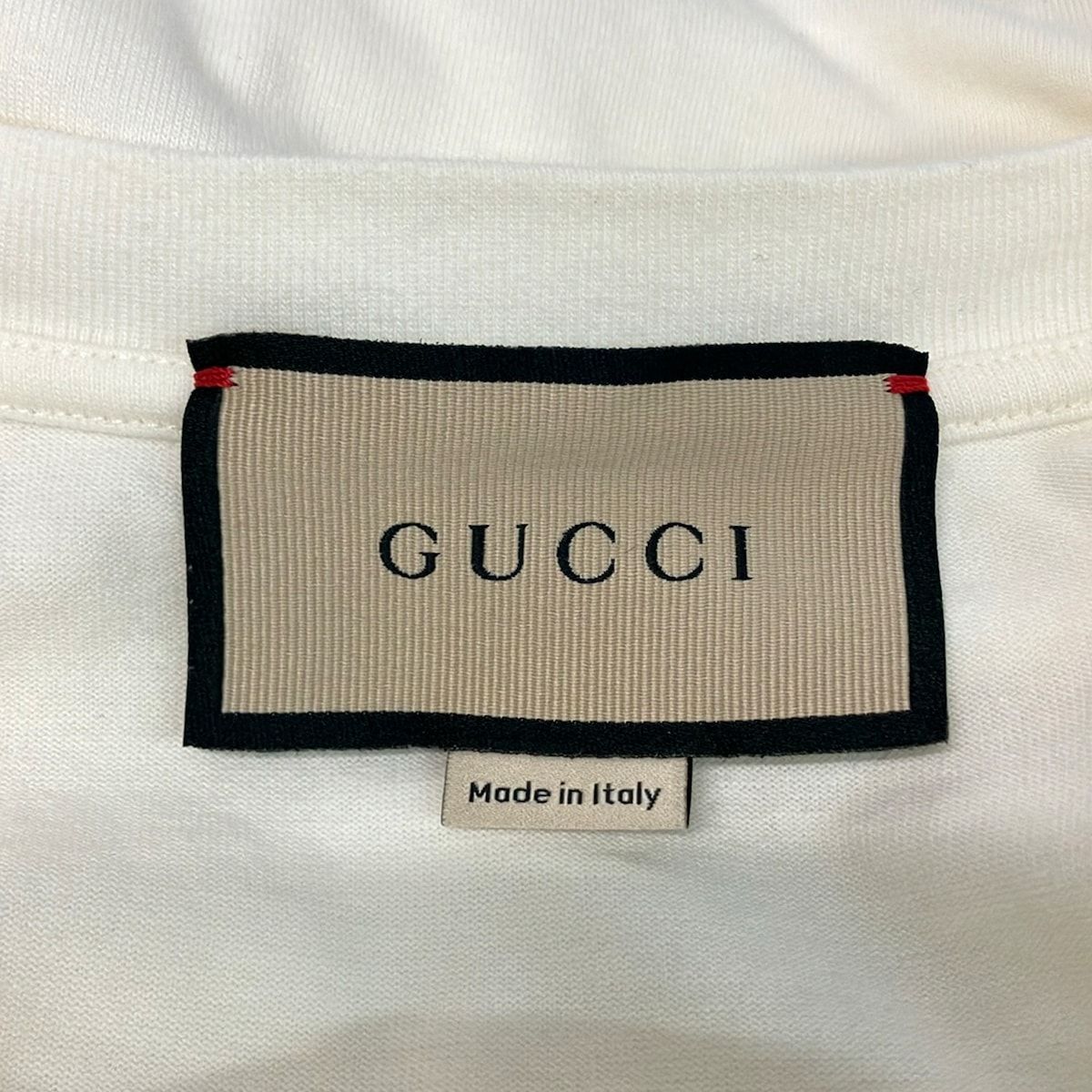 Gucci Short Sleeve T-Shirt XL Ivory Green Multi Crew — view 3