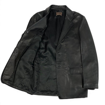 Loewe Leather Jacket Tailored 50 Black — view 4