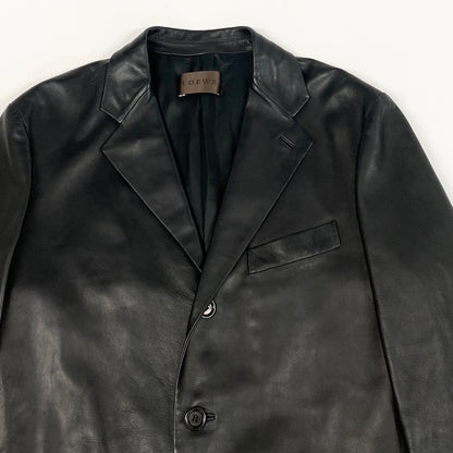 Loewe Leather Jacket Tailored 50 Black — view 5