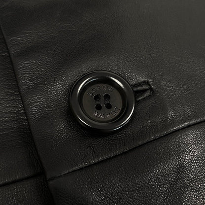 Loewe Leather Jacket Tailored 50 Black — view 9
