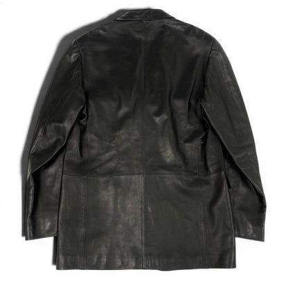 Loewe Leather Jacket Tailored 50 Black — view 3