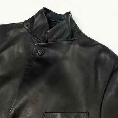 Loewe Leather Jacket Tailored 50 Black — view 7