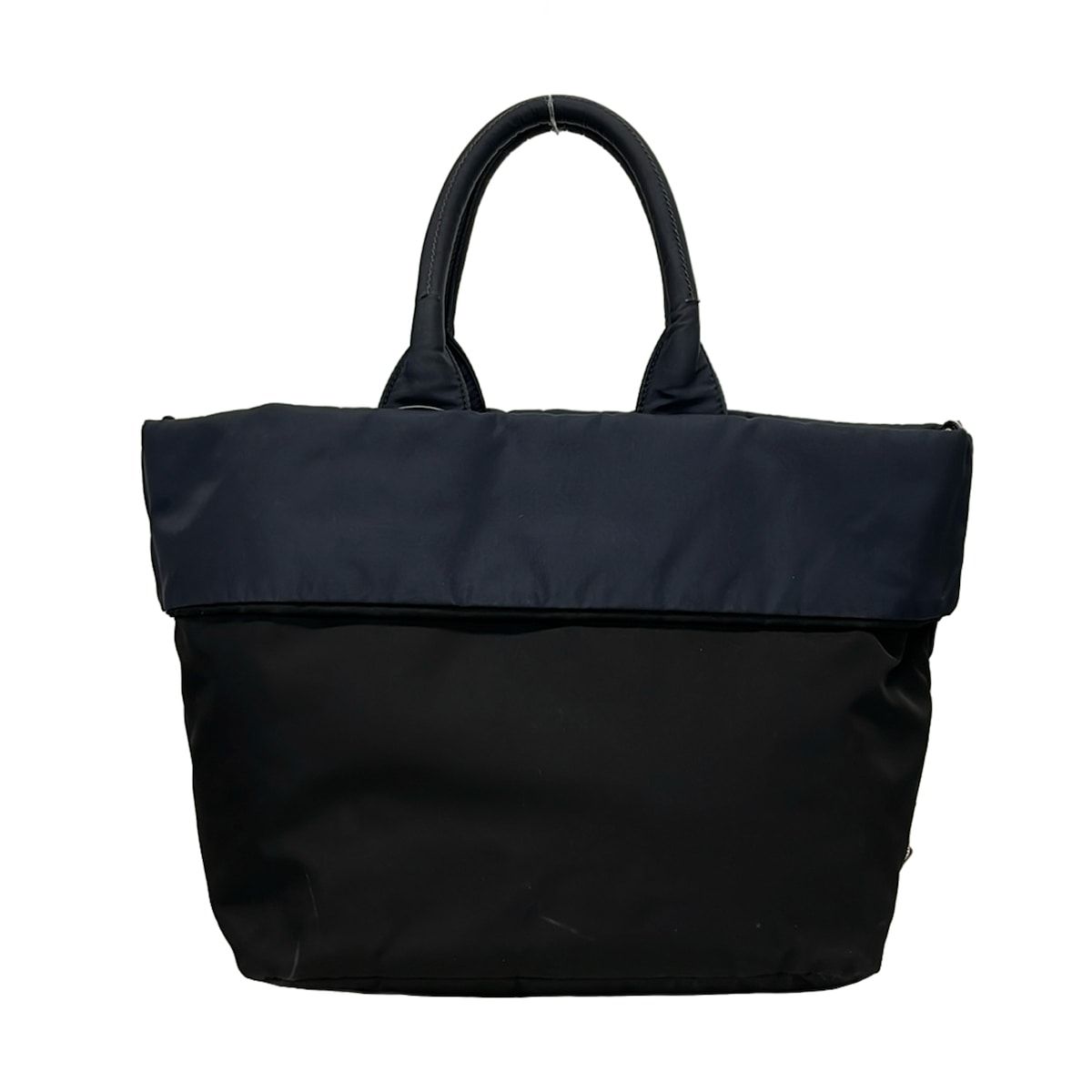 Prada Tote Tessuto Double Black Dark Navy Reversible — view 3