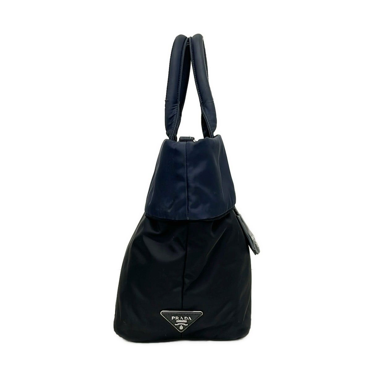 Prada Tote Tessuto Double Black Dark Navy Reversible — view 2