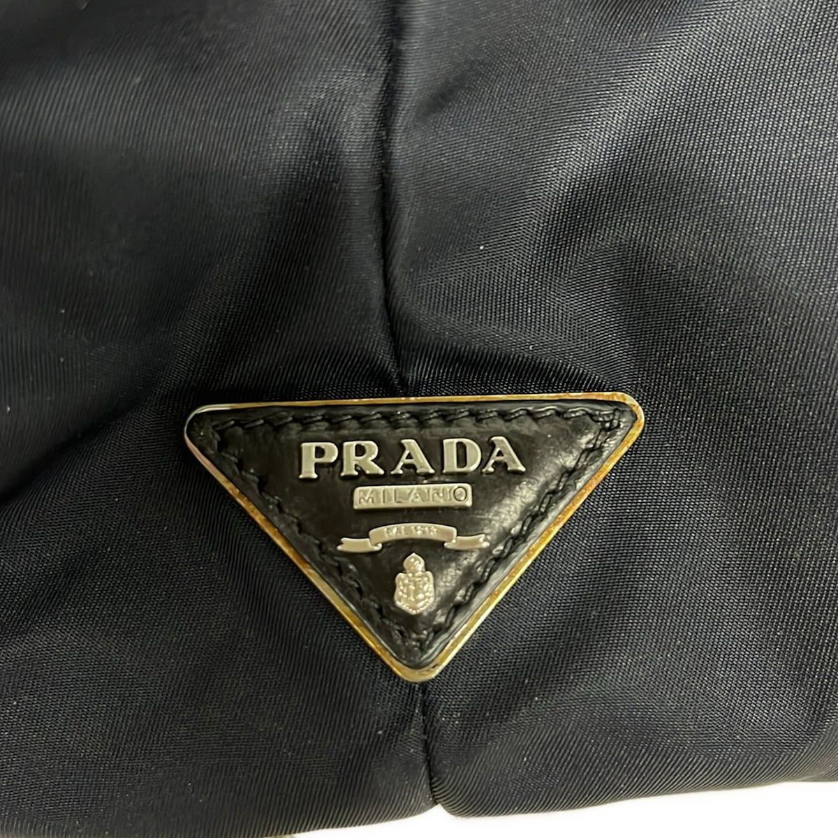Prada Tote Tessuto Double Black Dark Navy Reversible — view 9
