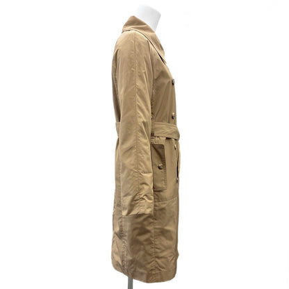 Saint Laurent Yves Trench Coat Leopard Lining Rive Gauche Long Length Brown — view 5