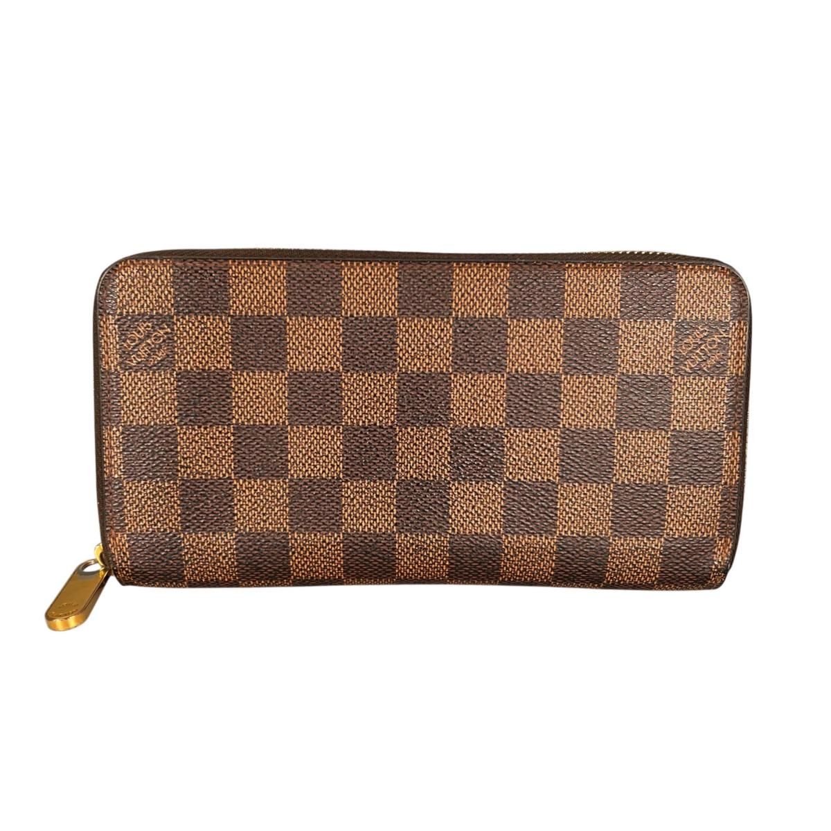 Louis Vuitton Damier Wallet Zippy Brown
