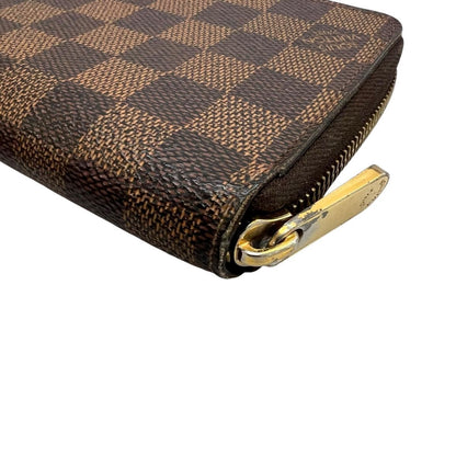 Louis Vuitton Damier Wallet Zippy Brown — view 7