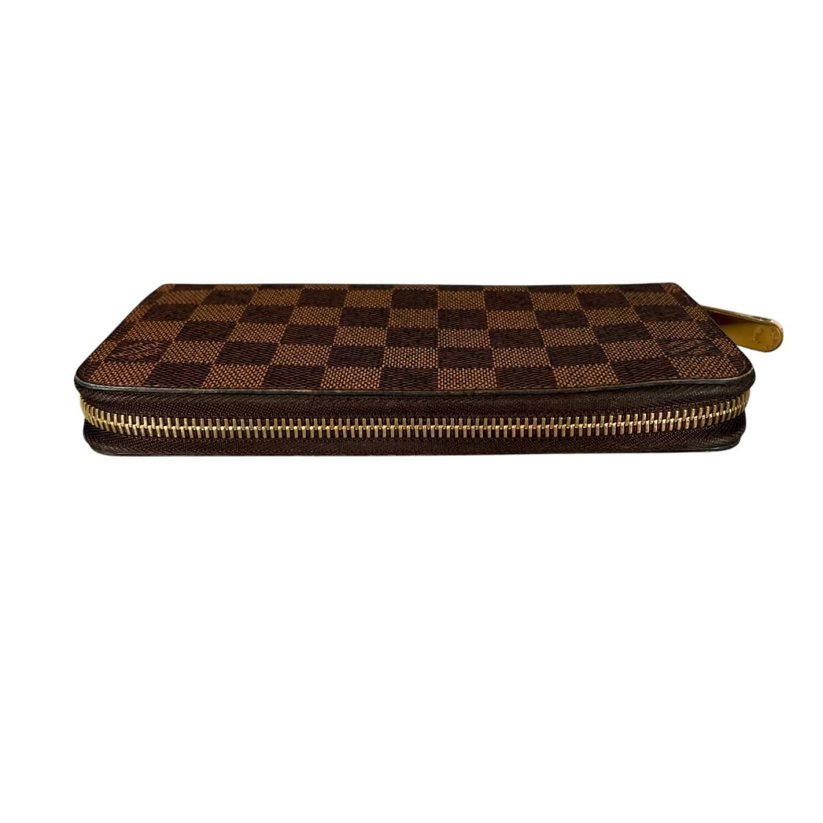 Louis Vuitton Damier Wallet Zippy Brown — view 3