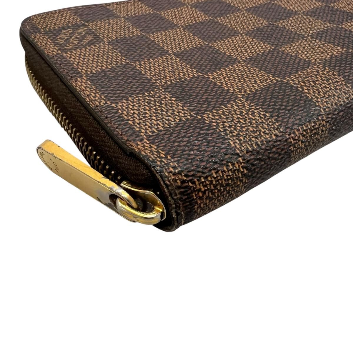Louis Vuitton Damier Wallet Zippy Brown — view 6