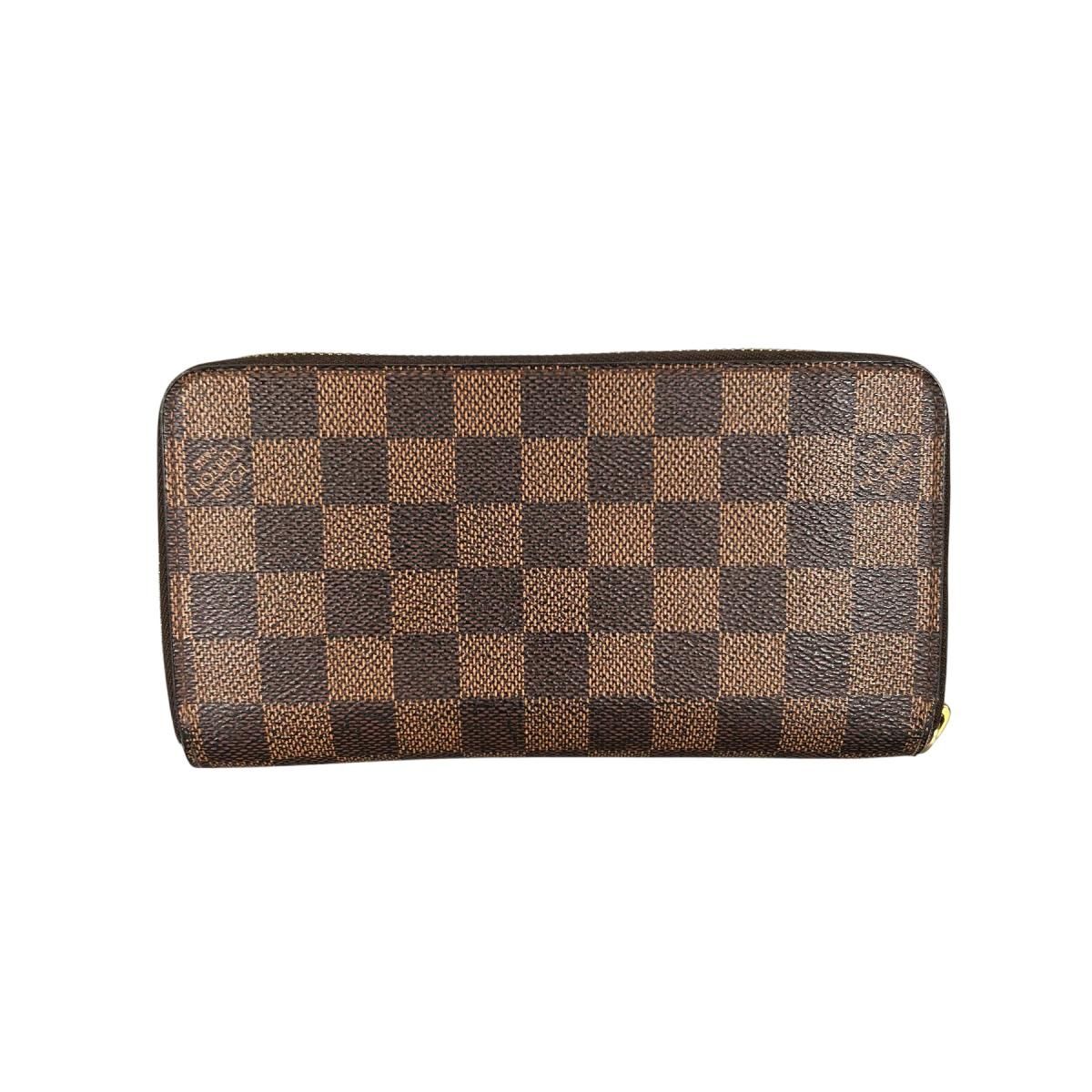 Louis Vuitton Damier Wallet Zippy Brown — view 2