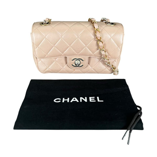 Chanel Lambskin Chain Wallet 19 Shoulder Bag Pink