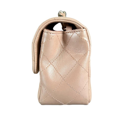 Chanel Lambskin Chain Wallet 19 Shoulder Bag Pink — view 4