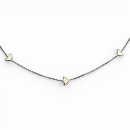 Prada 925 Triangle Logo Necklace Silver White Recommended
