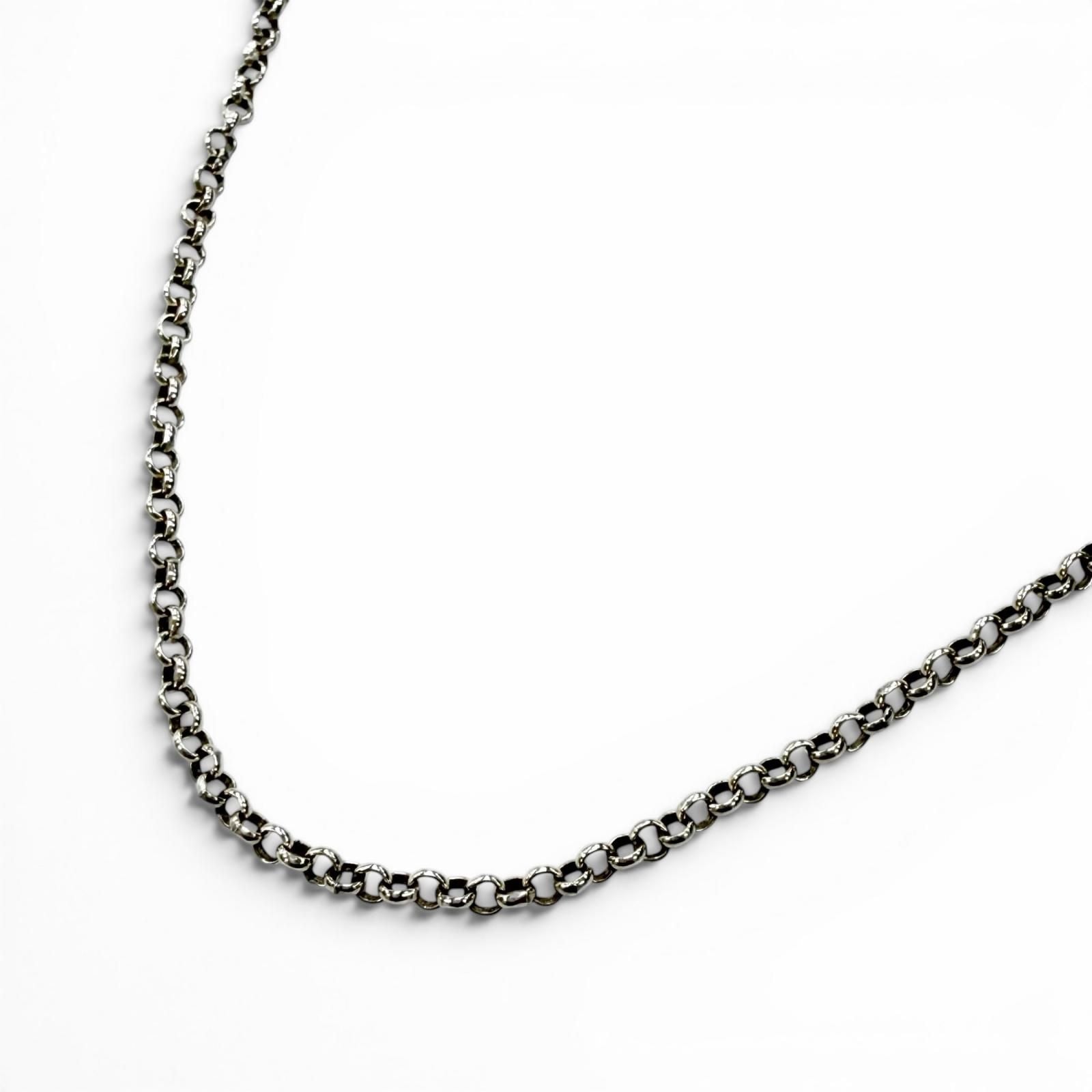 Chrome Hearts Roll Chain 925 Necklace Silver 20 Inch