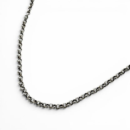 Chrome Hearts Roll Chain 925 Necklace Silver 20 Inch