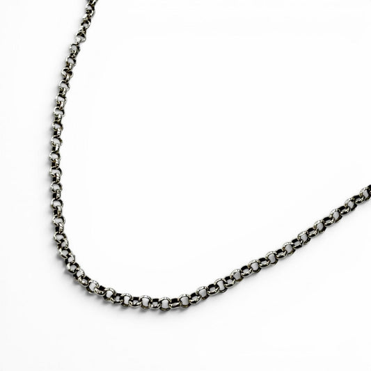Chrome Hearts Roll Chain 925 Necklace Silver 20 Inch
