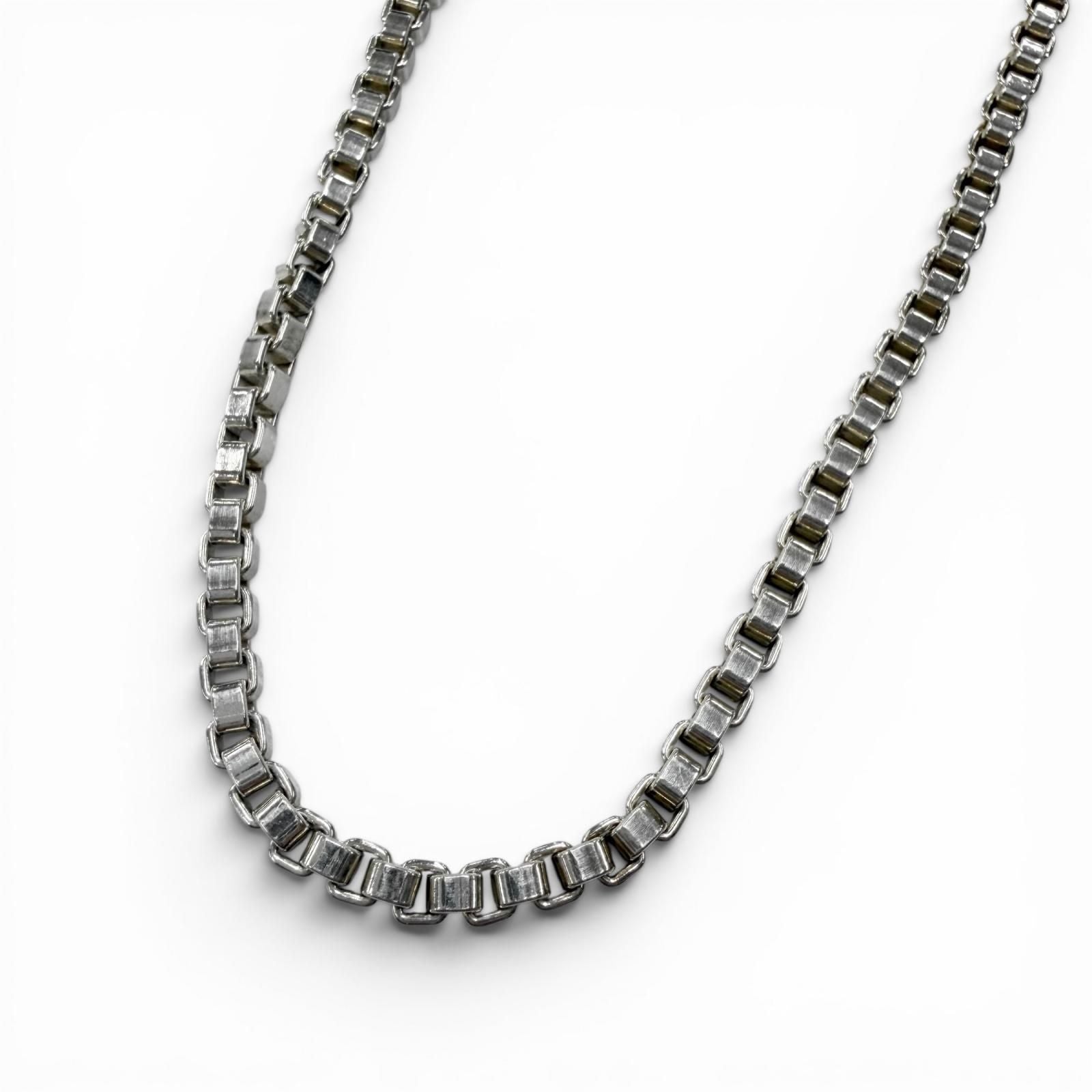 Tiffany & Co Venetian Long Chain Necklace Silver