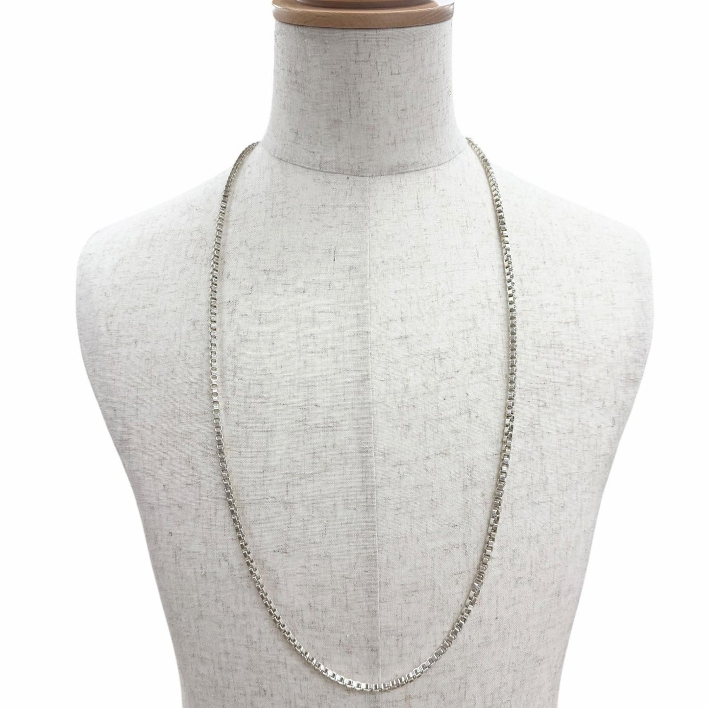 Tiffany & Co Venetian Long Chain Necklace Silver — view 2