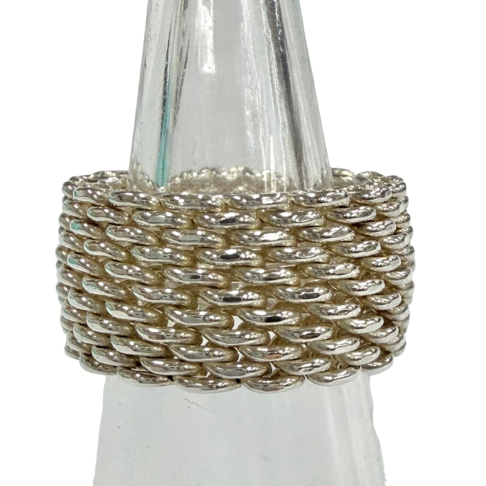 Tiffany & Co Somerset Ring Mesh Silver