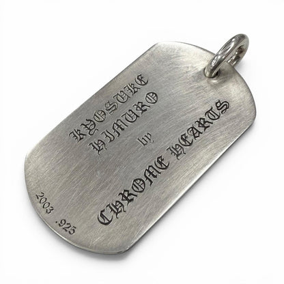 Chrome Hearts Kyosuke Himuro Vintage Large Dog Tag 925 Super Lrg Pendant — view 2