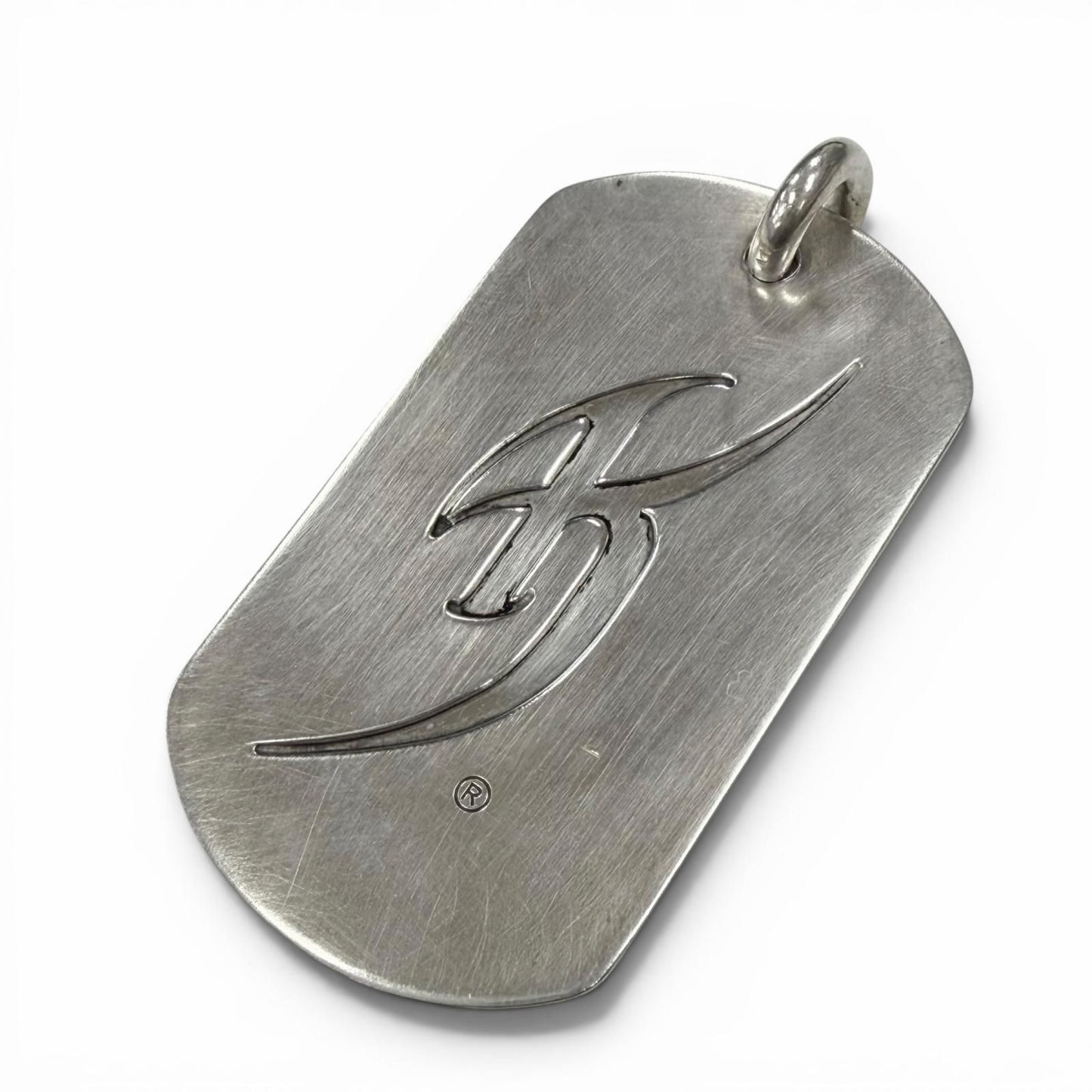 Chrome Hearts Kyosuke Himuro Vintage Large Dog Tag 925 Super Lrg Pendant