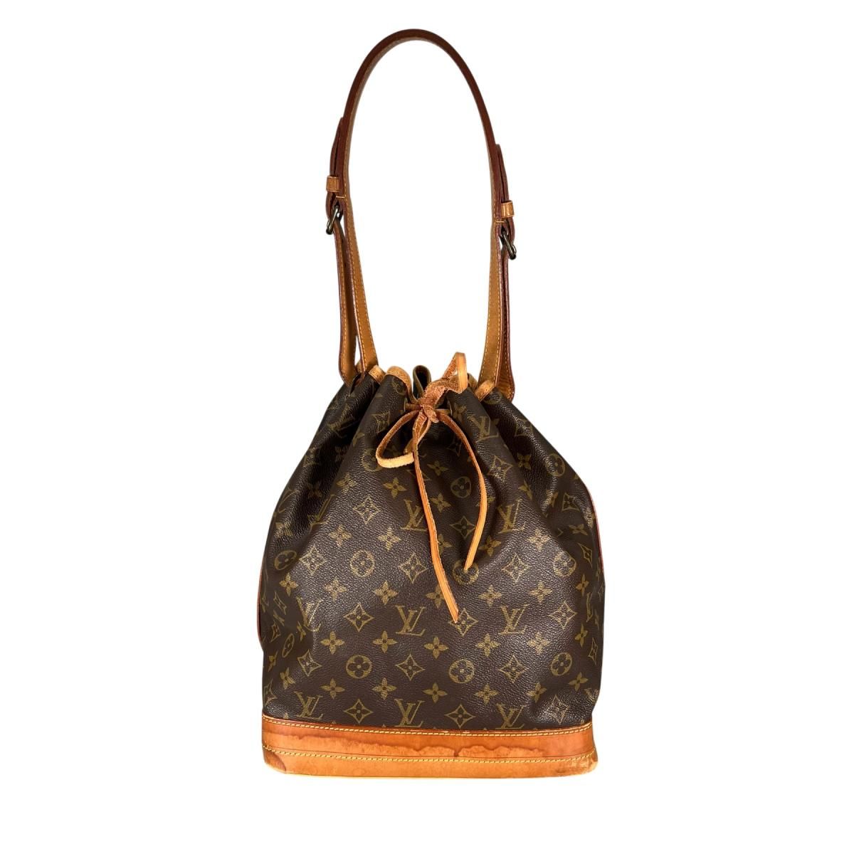 Louis Vuitton Monogram Drawstring Shoulder Back Noe Bag Brown