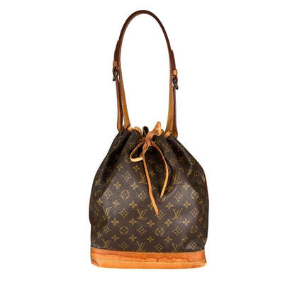 Louis Vuitton Monogram Drawstring Shoulder Back Noe Bag Brown