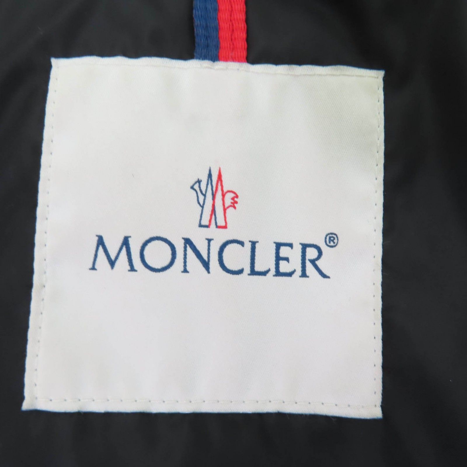 Moncler Khloe Logo Patch Lace Up Hood Belt Down Jacket Coat Black — view 8