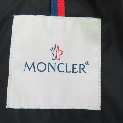 Moncler Khloe Logo Patch Lace Up Hood Belt Down Jacket Coat Black — view 8