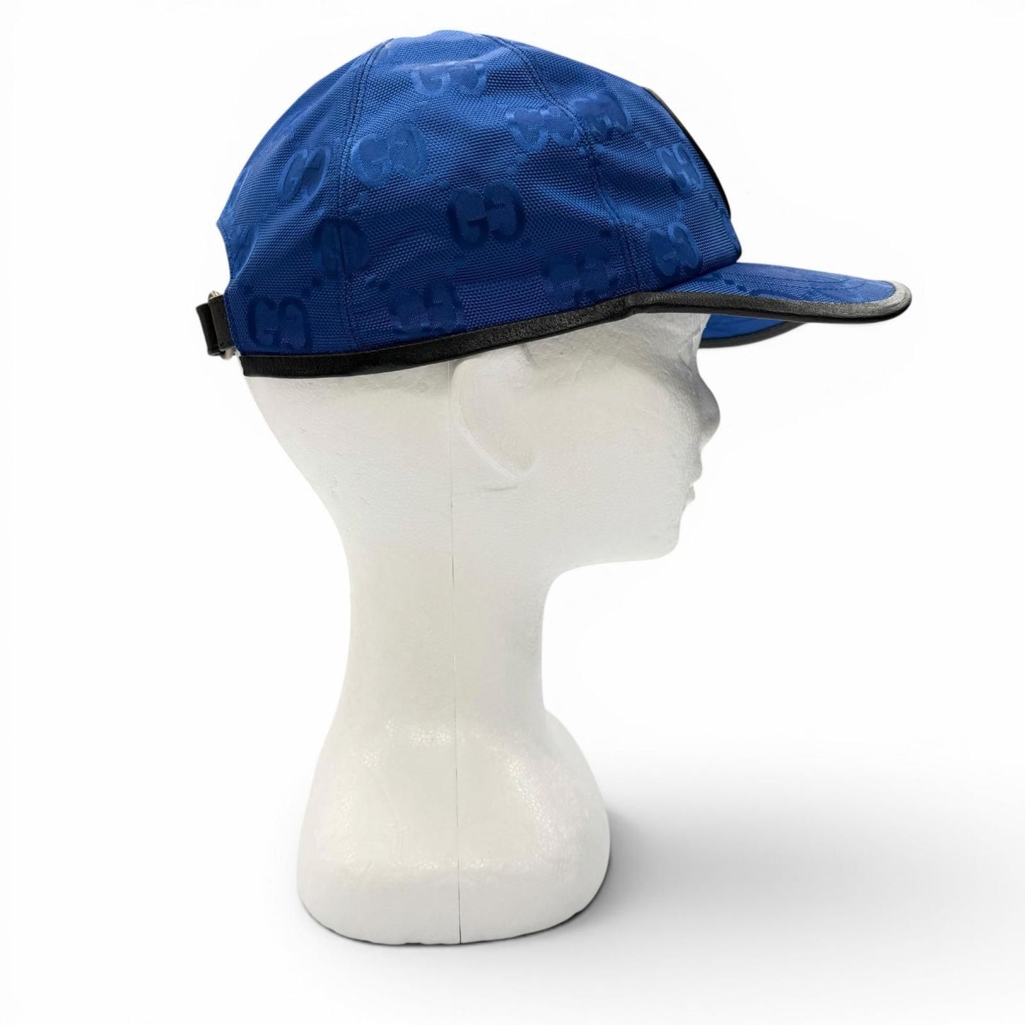 Gucci Off the Grid GG Pattern Leather Hat Baseball Cap Blue Black XL 60 cm — view 5