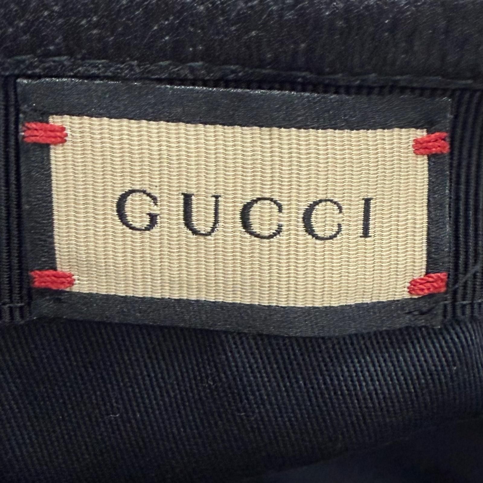 Gucci Off the Grid GG Pattern Leather Hat Baseball Cap Blue Black XL 60 cm — view 9
