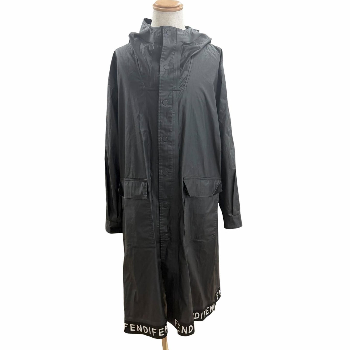 Fendi Tape Coat Black — view 2