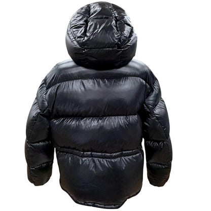 Moncler Abbaye Logo Hooded Zip Up Jacket Black 0 Items — view 3