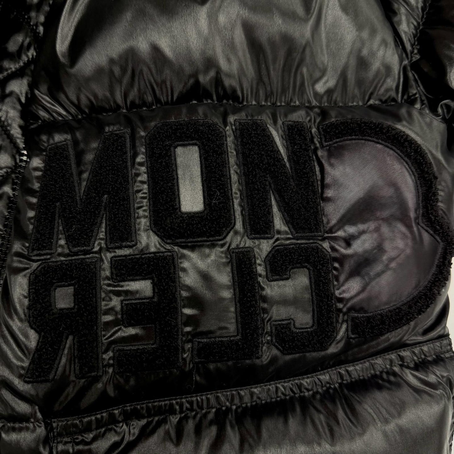 Moncler Abbaye Logo Hooded Zip Up Jacket Black 0 Items — view 6