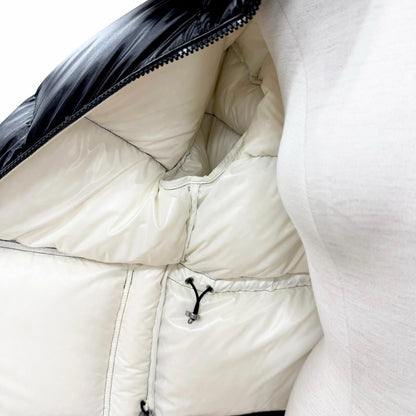 Moncler Abbaye Logo Hooded Zip Up Jacket Black 0 Items — view 5