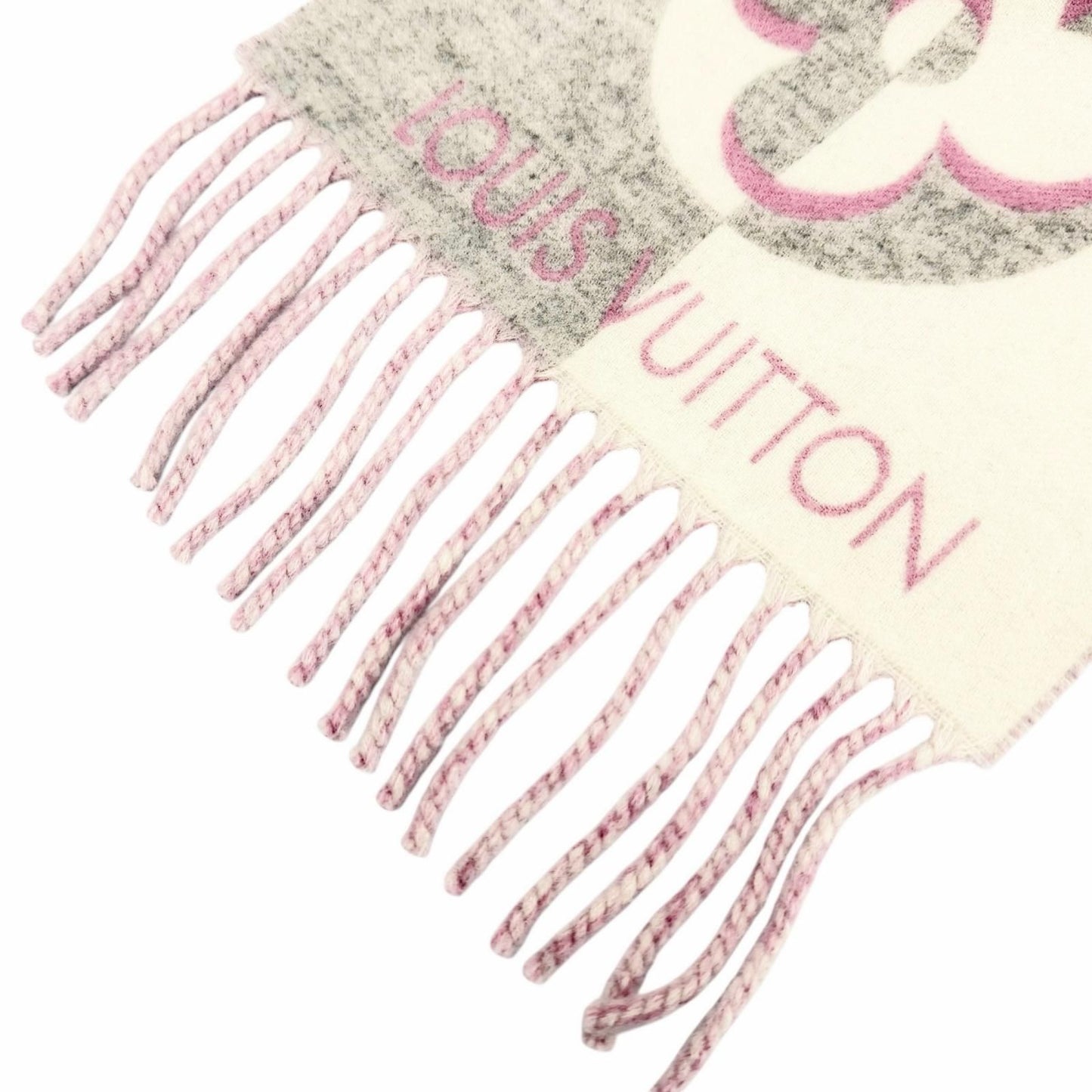 Louis Vuitton Scarf Duo Infinity Wool Cashmere Fringe Rose 205 26 cm Recommended — view 6