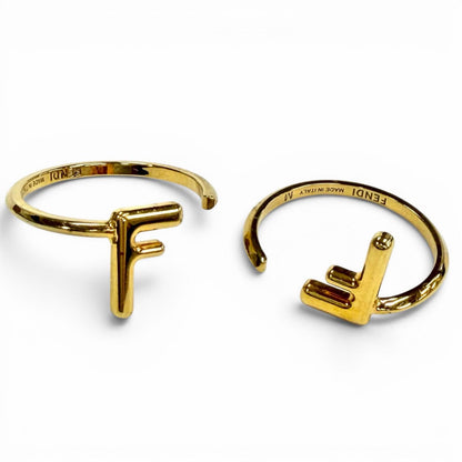 Fendi FF Ring Zucca Gold — view 6