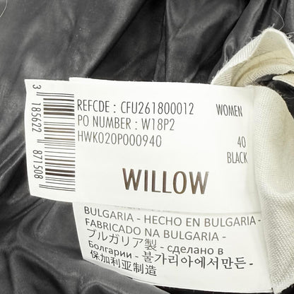 Bvlgari Pyrenex Willow Logo Patch Down Jacket Black 40 — view 8
