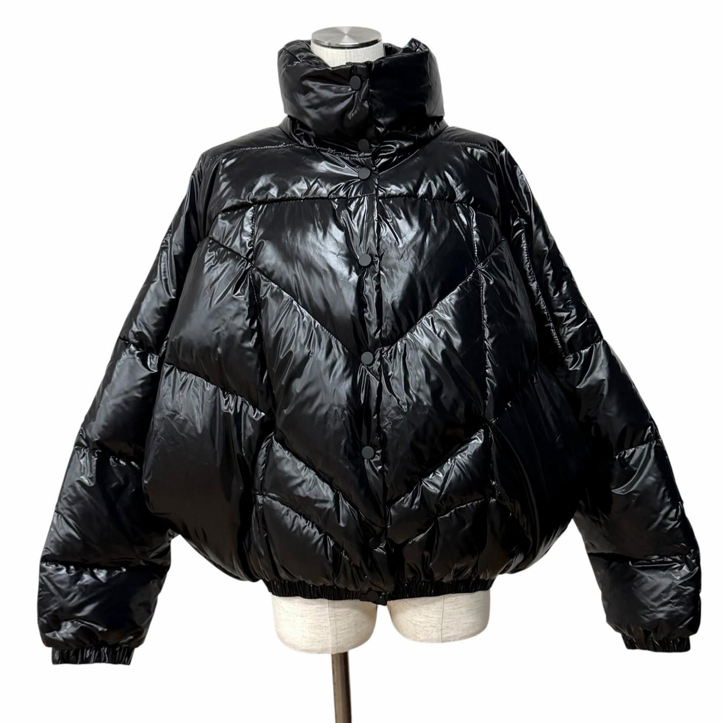 Bvlgari Pyrenex Willow Logo Patch Down Jacket Black 40