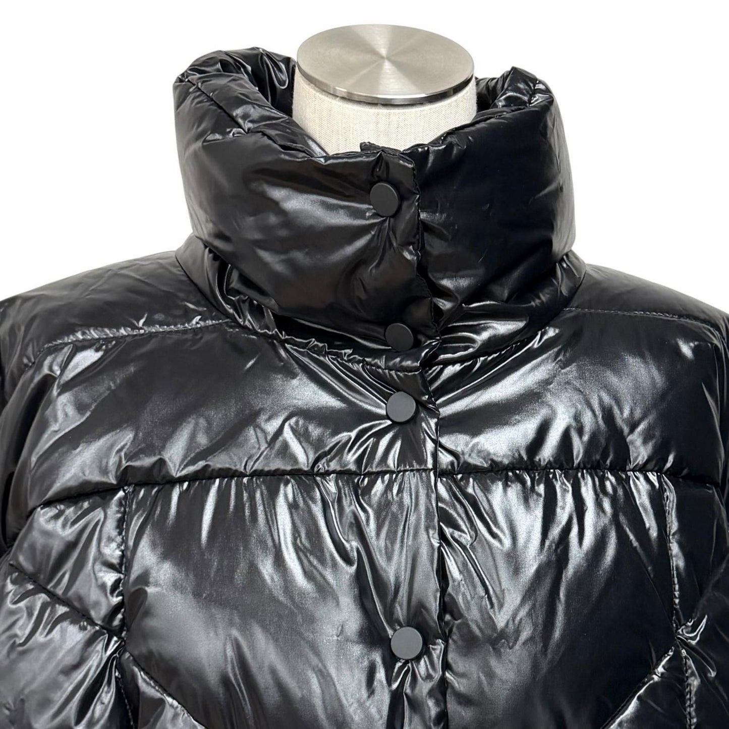 Bvlgari Pyrenex Willow Logo Patch Down Jacket Black 40 — view 4