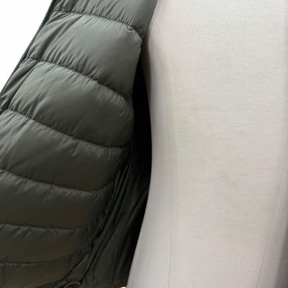 Bvlgari Moncler Melampyre Logo Patch Hooded Double Zip Up Jacket Khaki 0 — view 5