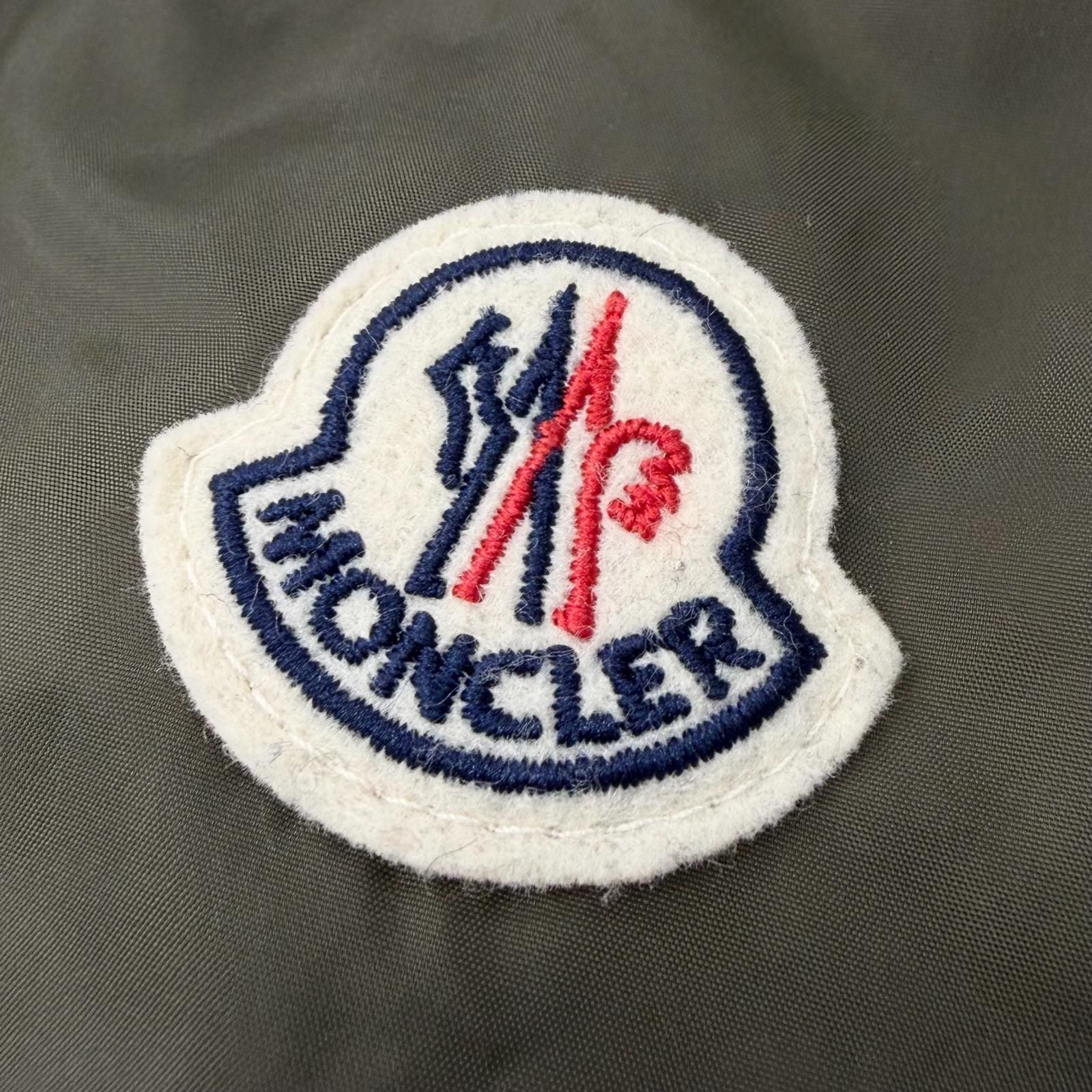 Bvlgari Moncler Melampyre Logo Patch Hooded Double Zip Up Jacket Khaki 0 — view 6